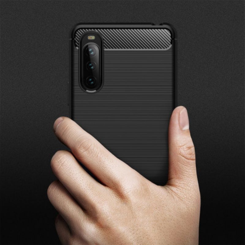 Skal Sony Xperia 10 Iii Borstad Kolfiber