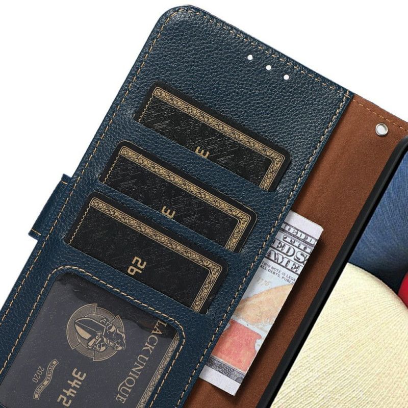 Fodral För iPhone 17 Pro Max Tvåfärgad Rfid-plånbok Khazneh
