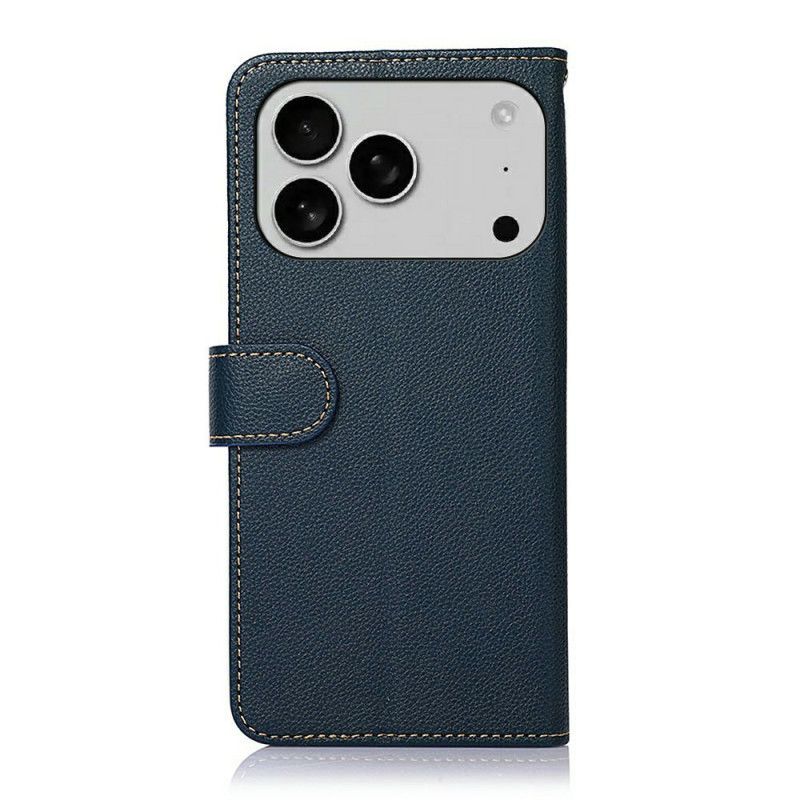 Fodral För iPhone 17 Pro Max Tvåfärgad Rfid-plånbok Khazneh