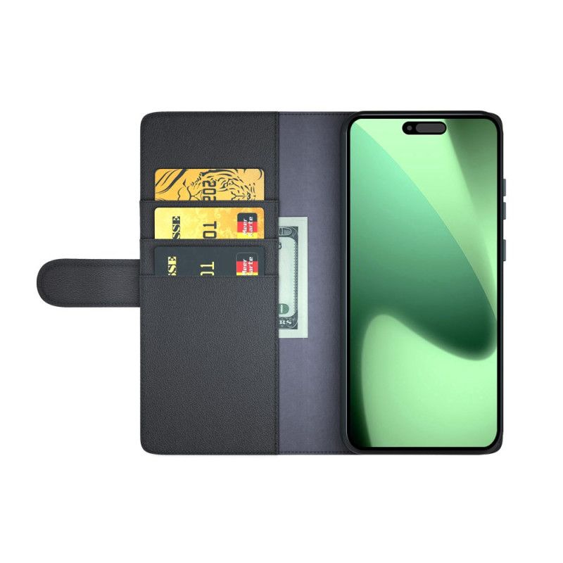 Fodral iPhone 17 Pro Max Plånbok I Äkta Läder