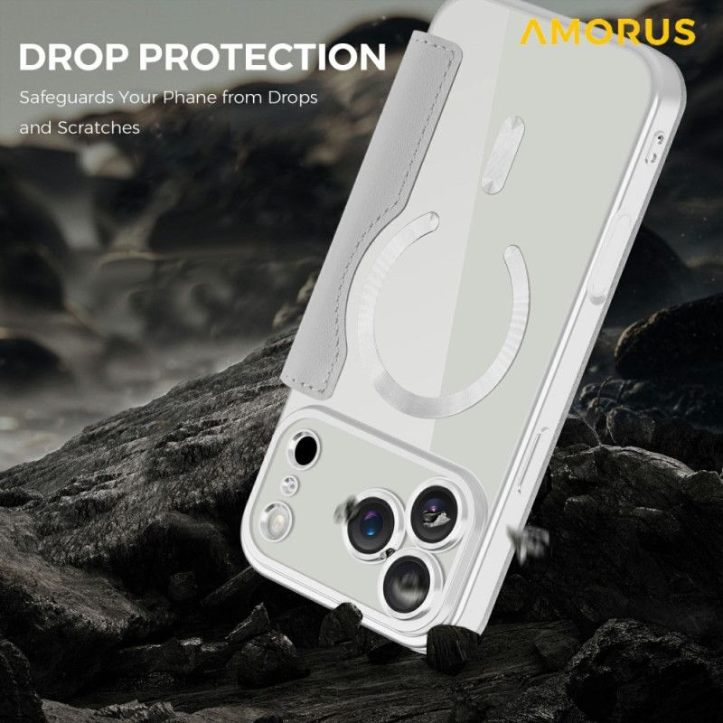 Folio-fodral För iPhone 17 Pro Max Magsafe-kompatibel Med Rfid-korthållare