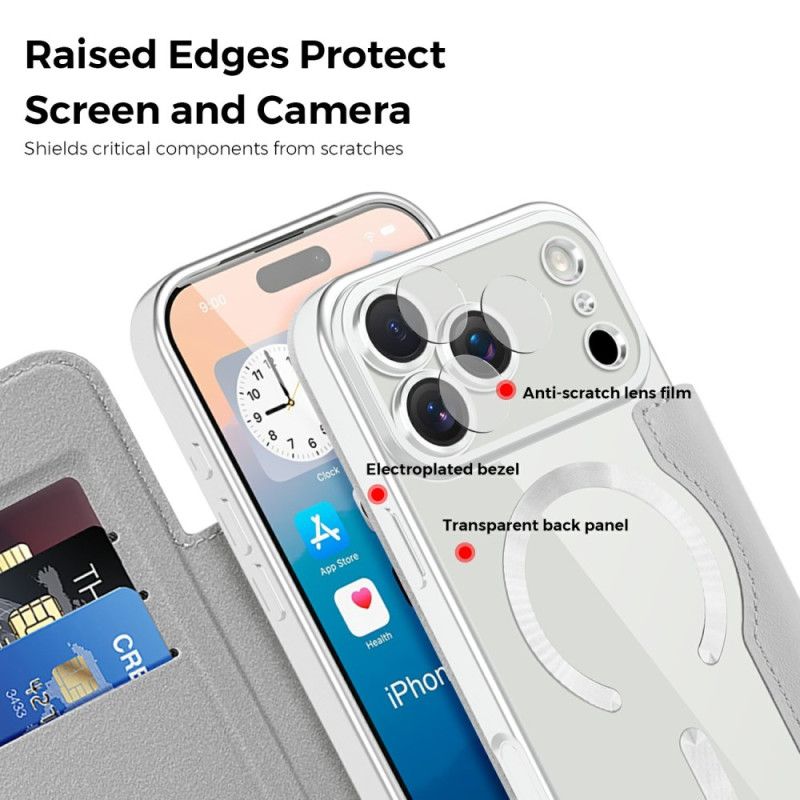 Folio-fodral iPhone 17 Pro Max Magsafe-kompatibel Vadderad