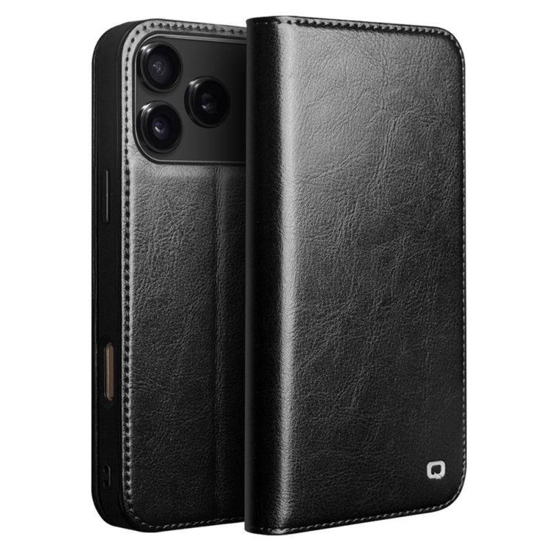Folio-fodral iPhone 17 Pro Max Qialino-läder