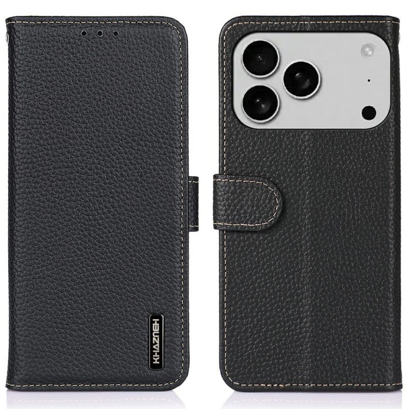 Läderfodral iPhone 17 Pro Max Telefonfodral Premium Khazneh