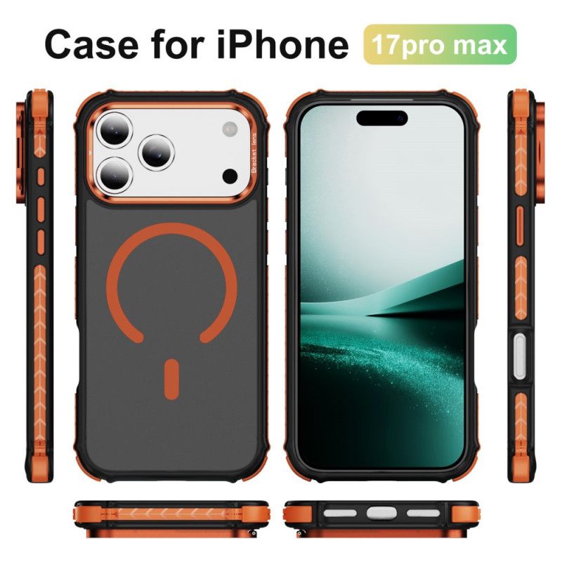Skal För iPhone 17 Pro Max Kompatibelt Magsafe-objektivfäste Svart