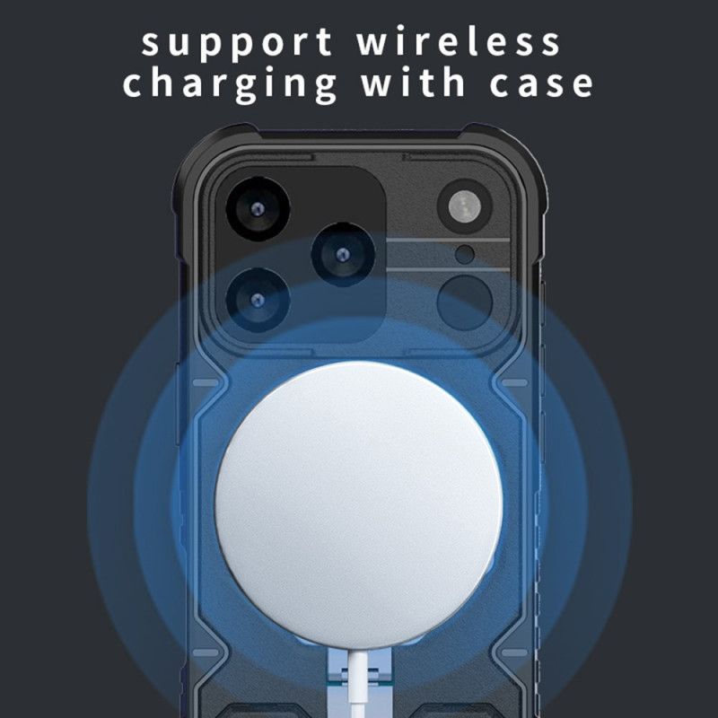 Skal För iPhone 17 Pro Max Magsafe-kompatibel Med Fäste Och Handledsrem