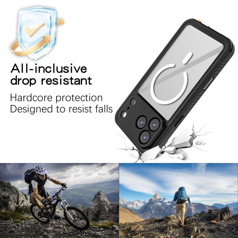 Skal För iPhone 17 Pro Max Transparent Magsafe-kompatibel Vattentät Ip68