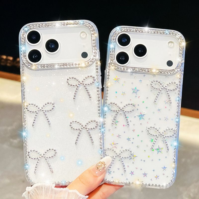 Skal iPhone 17 Pro Max Fjärils- Och Glitterdekoration