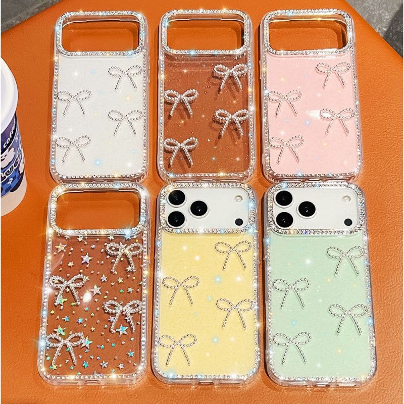 Skal iPhone 17 Pro Max Fjärils- Och Glitterdekoration