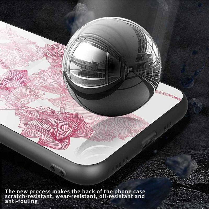 Skal iPhone 17 Pro Max Floralie Rosa Härdat Glas