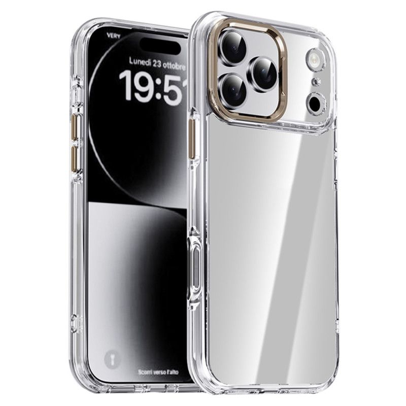 Skal iPhone 17 Pro Max Ipaky Transparent Metallbåge