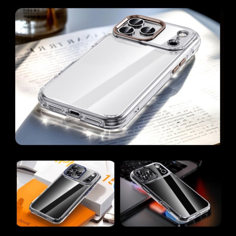 Skal iPhone 17 Pro Max Ipaky Transparent Metallbåge