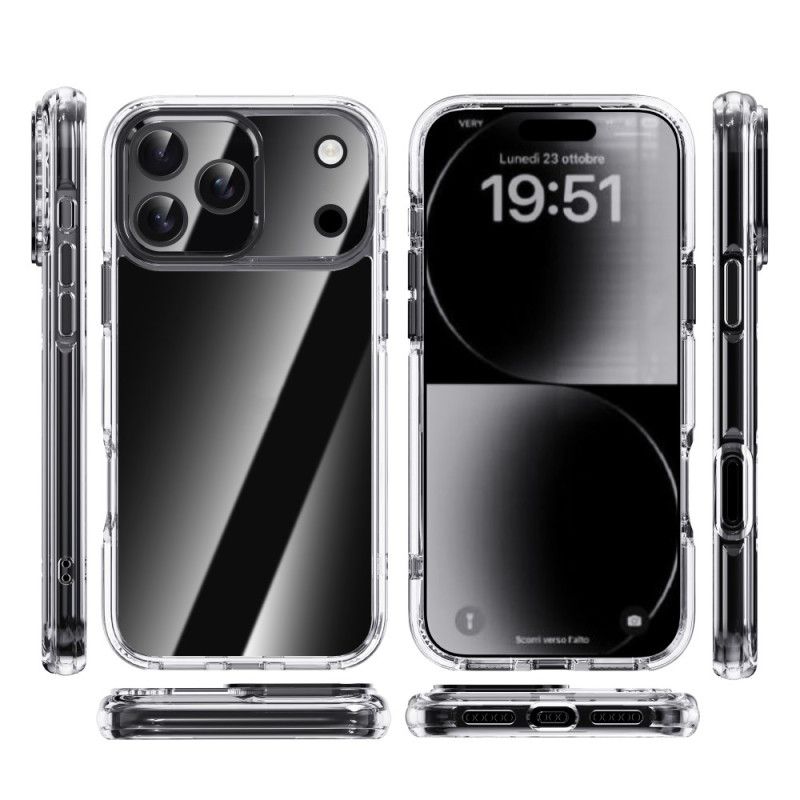 Skal iPhone 17 Pro Max Ipaky Transparent Metallbåge