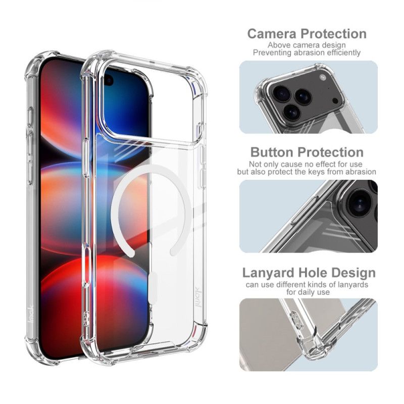 Skal iPhone 17 Pro Max Magsafe-kompatibel Genomskinlig Imak