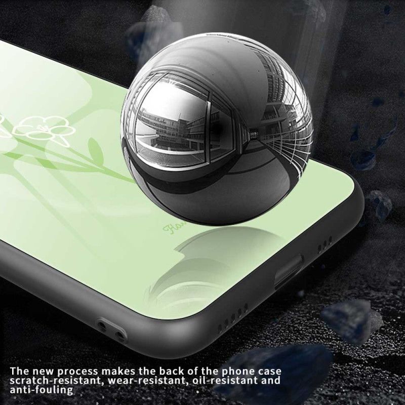 Skal iPhone 17 Pro Max Telefonfodral Blommor I Härdat Glas