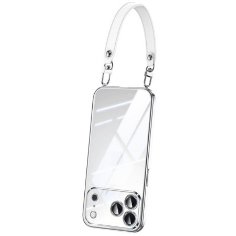 Skal iPhone 17 Pro Max Telefonfodral Transparent Med Snodd