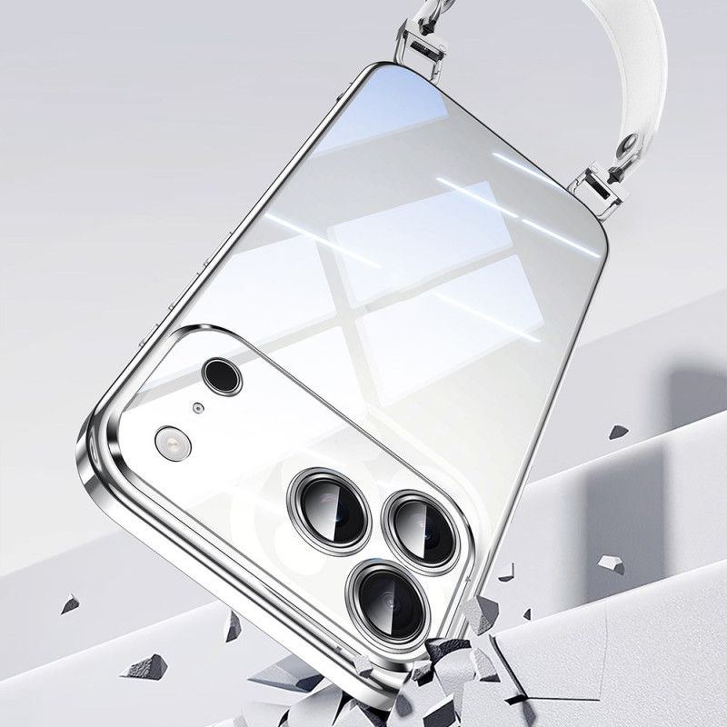 Skal iPhone 17 Pro Max Telefonfodral Transparent Med Snodd