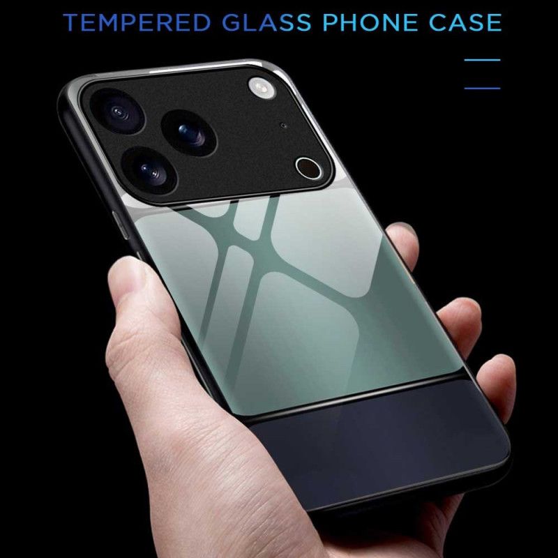 Skal iPhone 17 Pro Max Tvåfärgat Härdat Glas