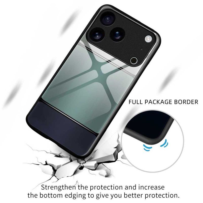 Skal iPhone 17 Pro Max Tvåfärgat Härdat Glas