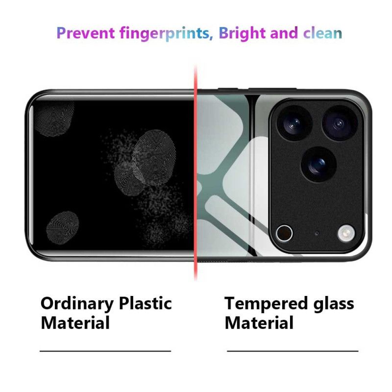 Skal iPhone 17 Pro Max Tvåfärgat Härdat Glas