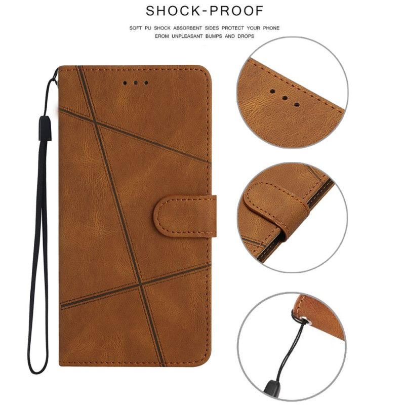 Fodral Xiaomi 15 Pro Linjer Och Ränder Med Rem