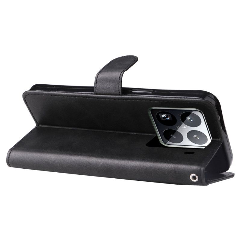 Fodral Xiaomi 15 Pro Plånbok Med Dragkedja