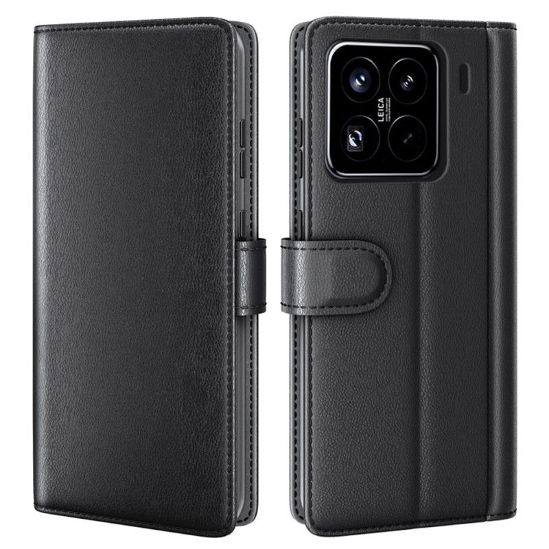 Läderfodral Xiaomi 15 Pro Telefonfodral Äkta Läder