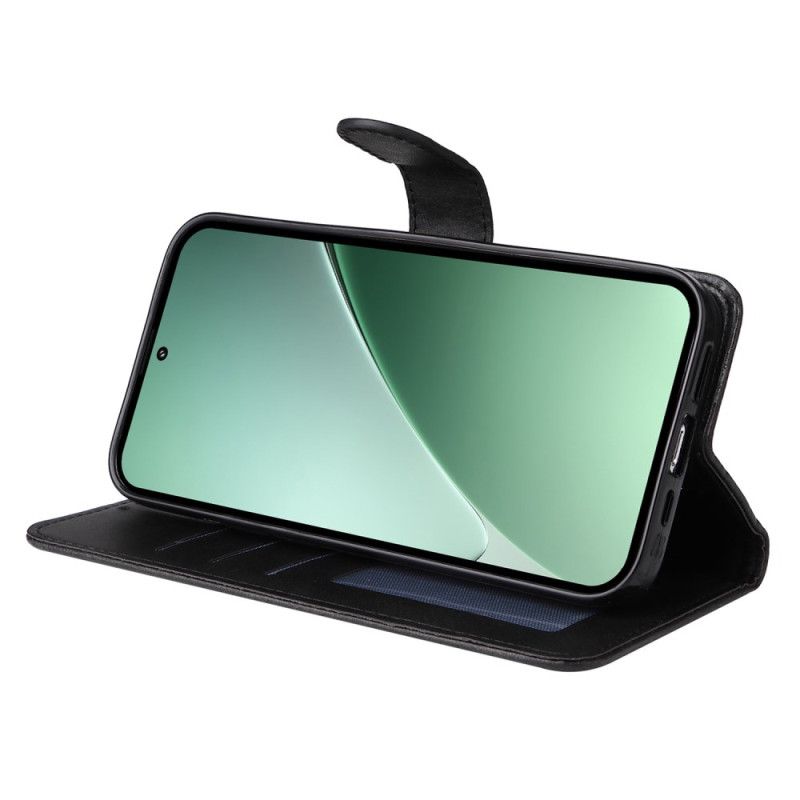 Läderfodral Xiaomi 15 Pro Telefonfodral Enfärgad Lädereffekt Med Rem