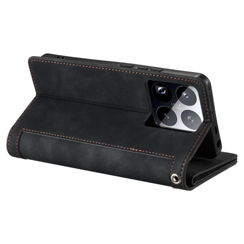 Läderfodral Xiaomi 15 Pro Telefonfodral Plånbok Med 9 Kortfack