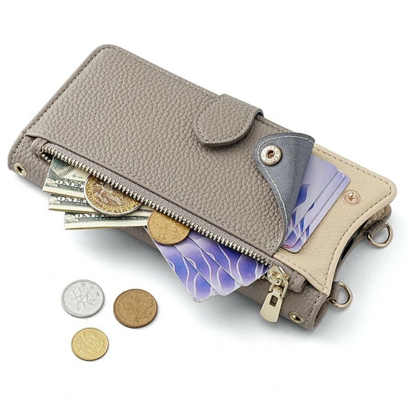 Läderfodral Xiaomi 15 Pro Telefonfodral Plånbok Och Kedja