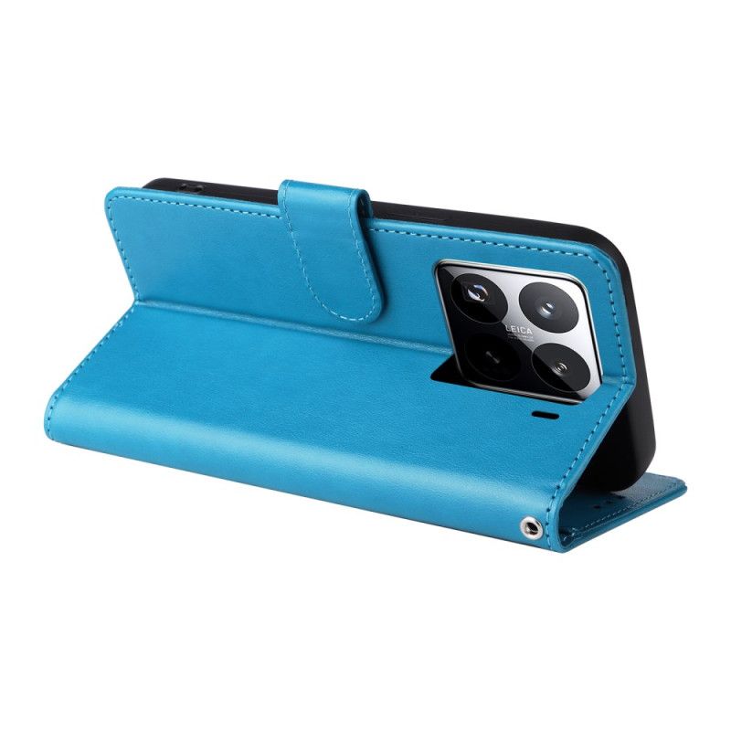 Läderskal Fodral Xiaomi 15 Pro Fjärilar Och Blommor