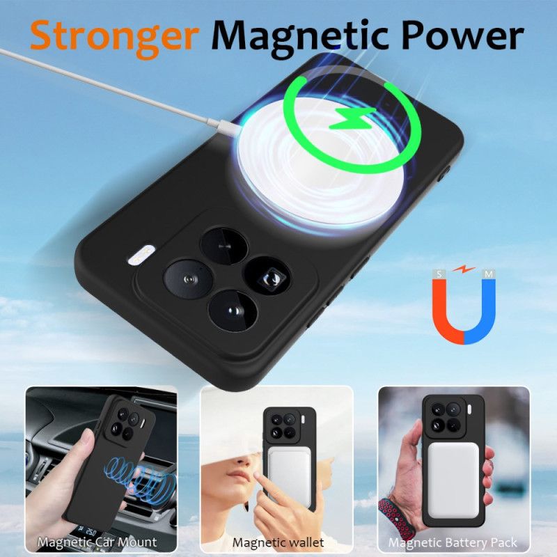 Skal Xiaomi 15 Pro Magsafe-kompatibel Flytande Silikon Med Rem