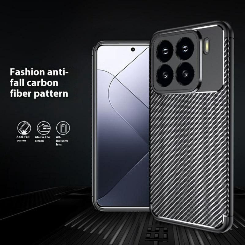 Skal Xiaomi 15 Pro Telefonfodral Flexibel Kolfiber