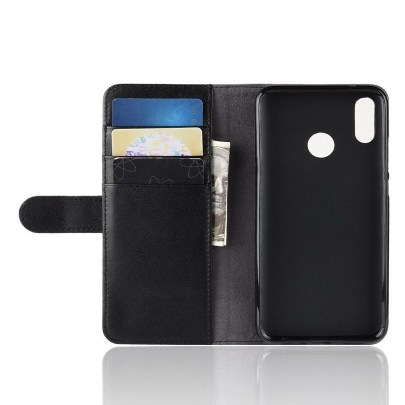 Fodral Huawei P Smart 2019 Svart Delat Läder