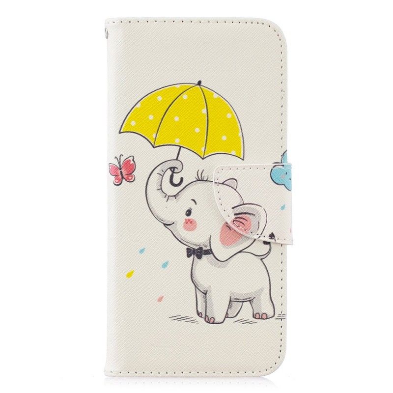 Läderskal Huawei P Smart 2019 Elefant