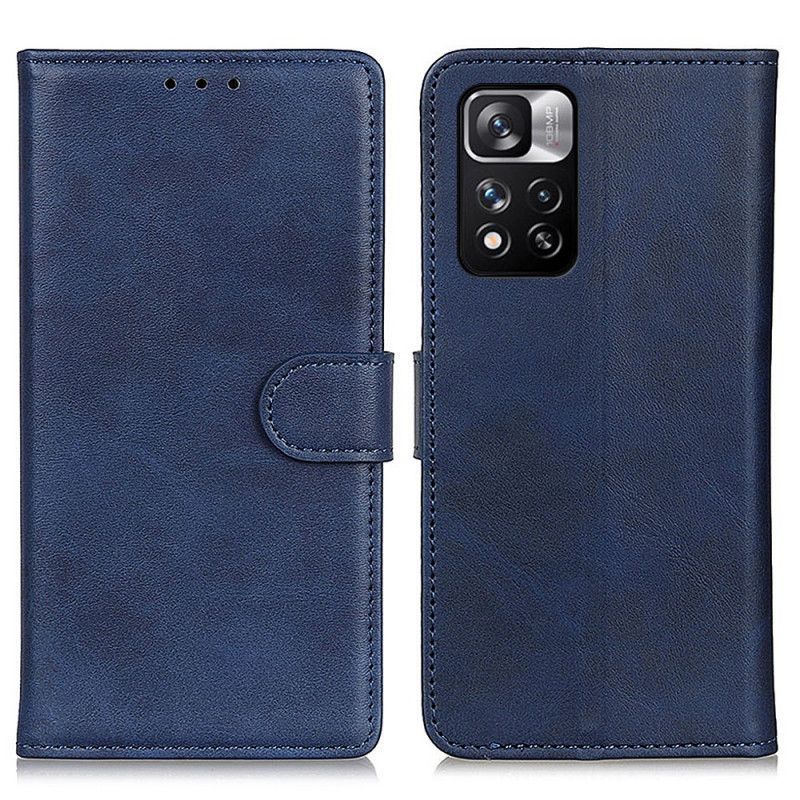 Fodral För Xiaomi Redmi Note 11 Pro / Note 11 Pro Plus Matt Lädereffekt