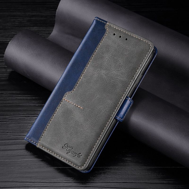Läderfodral Xiaomi Redmi Note 11 Pro / Note 11 Pro Plus Telefonfodral Bicolor Läderstil