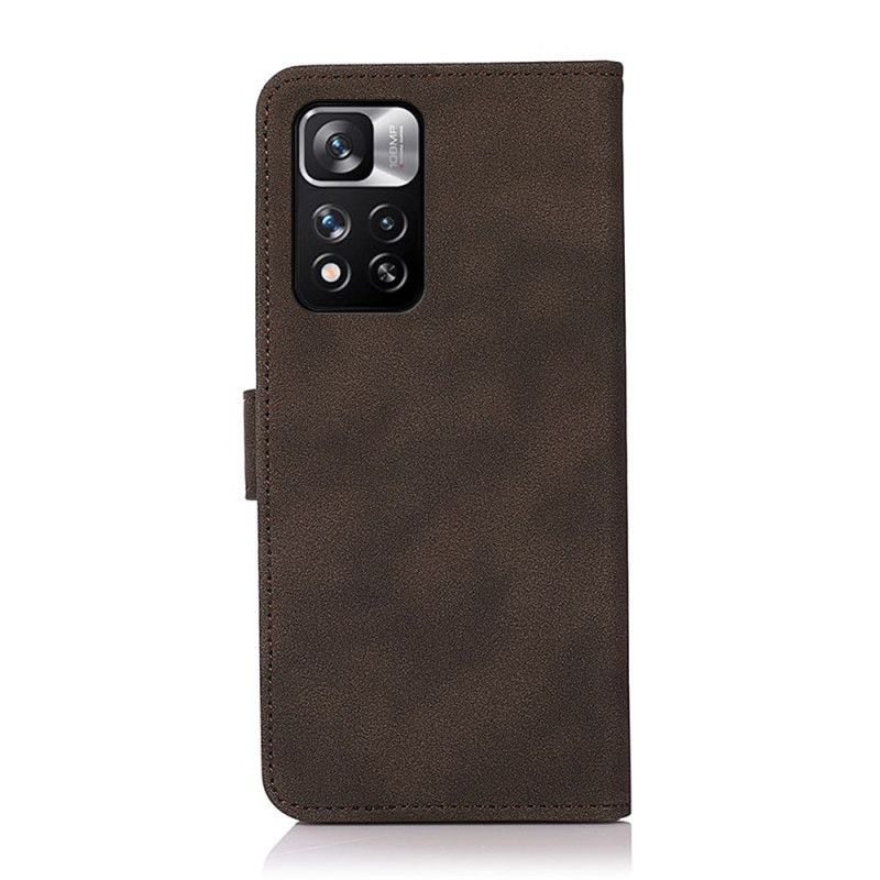 Läderskal Fodral Xiaomi Redmi Note 11 Pro / Note 11 Pro Plus Lädereffekt Mode Khazneh