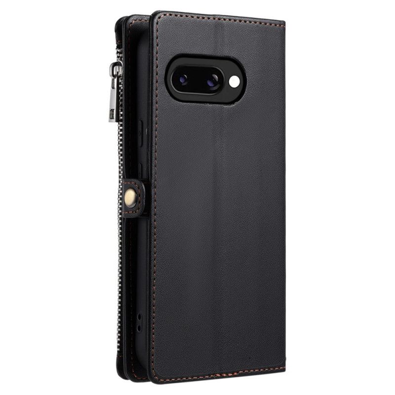 Läderfodral Google Pixel 10a Telefonfodral Plånbok Med 8 Kortfack Och Snodd