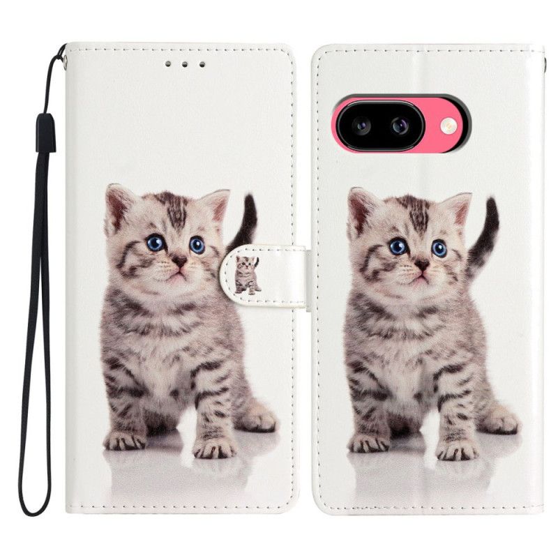 Läderfodral Google Pixel 10a Telefonfodral Söt Katt