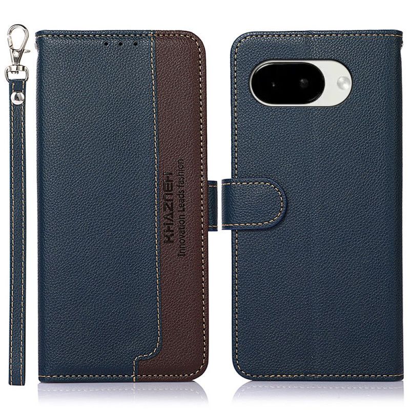 Läderfodral Google Pixel 10a Telefonfodral Tvåfärgad Khazneh