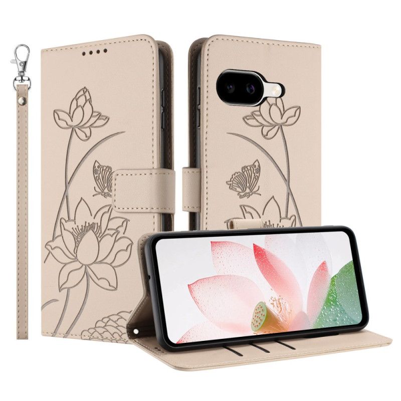 Skyddsfodral Google Pixel 10a Lotusmönstrat Armband