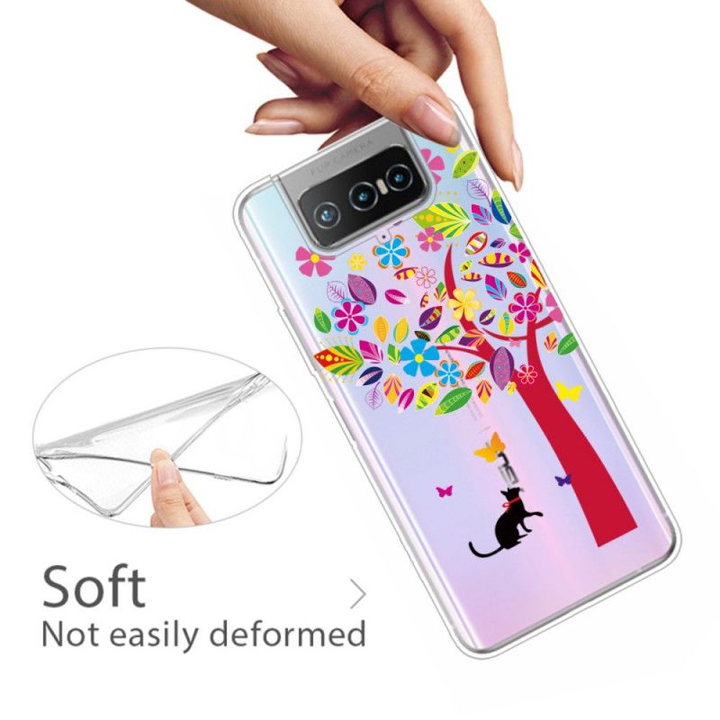 Skal Asus Zenfone 7 / 7 Pro Katt Under Trädet