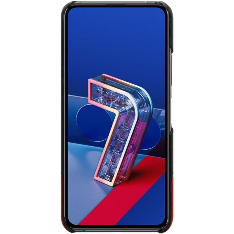 Skal Asus Zenfone 7 / 7 Pro Svart imak Ruiyi-Serien Lädereffekt