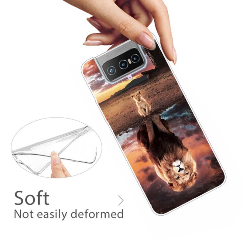 Skal för Asus Zenfone 7 / 7 Pro Lejonunge Dröm