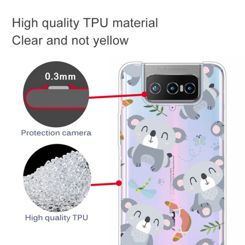 Skal för Asus Zenfone 7 / 7 Pro Söta Koalor