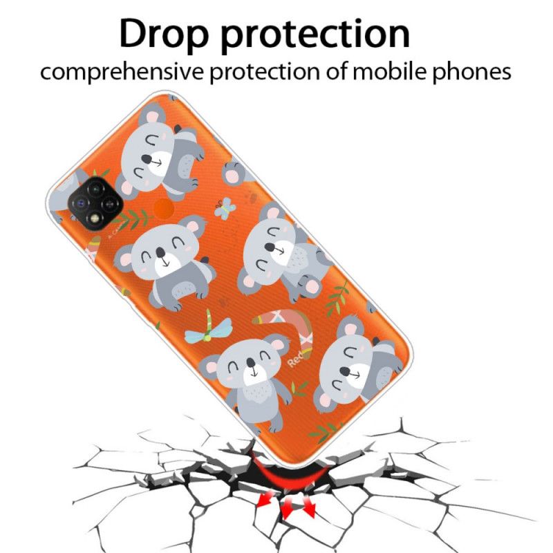 Skal Xiaomi Redmi 9C Mobilskal Söta Koalor