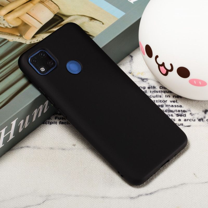 Skal Xiaomi Redmi 9C Svart Flytande Silikon Med Rem