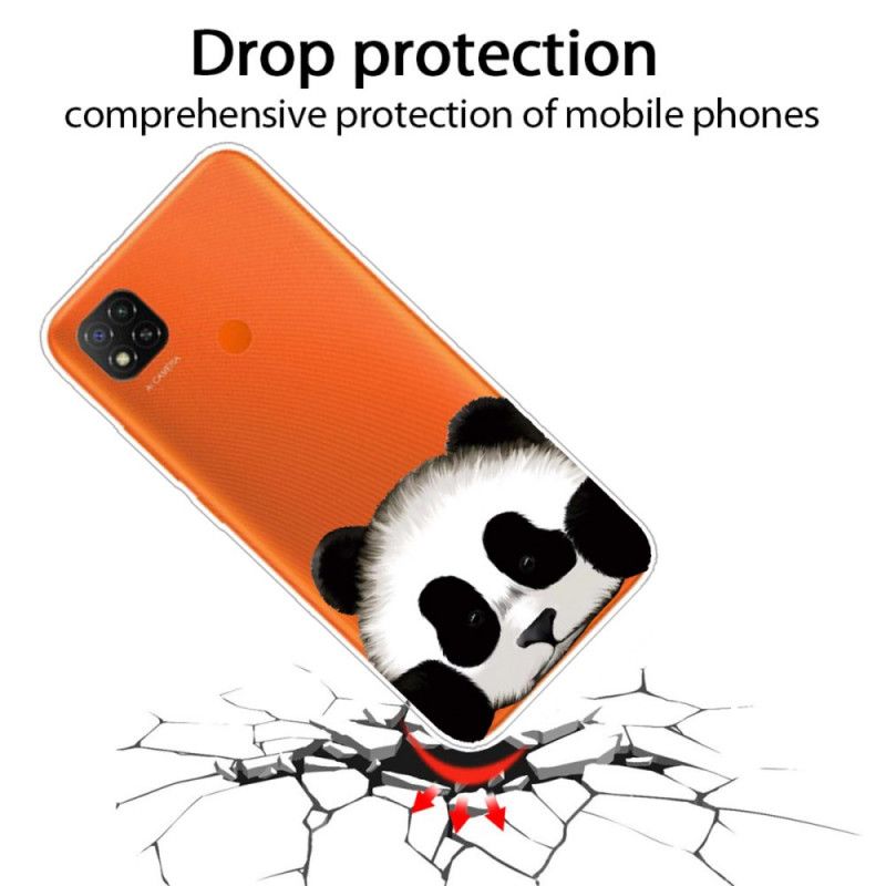 Skal Xiaomi Redmi 9C Transparent Panda