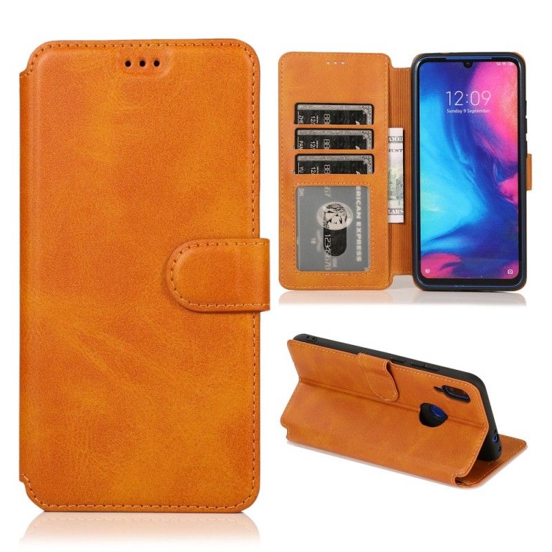 Läderfodral Xiaomi Redmi Note 7 Svart Extrem Lädereffekt